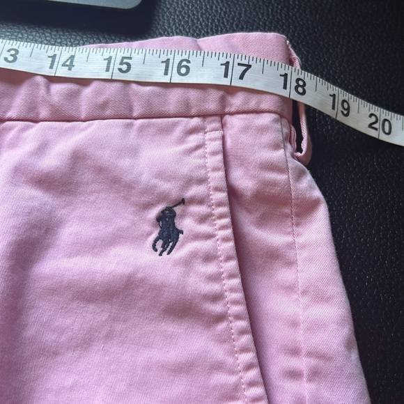 RALPH LAUREN Polo Men’s Tyler Shorts Stretch Pink All Over Navy Pony Chino Sz 36 - Picture 10 of 11